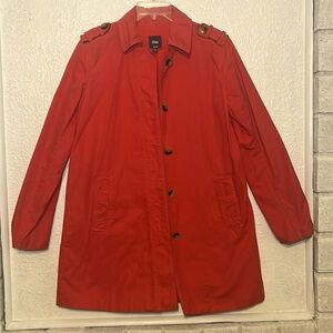 Gap Hawaiian red button front jacket size small